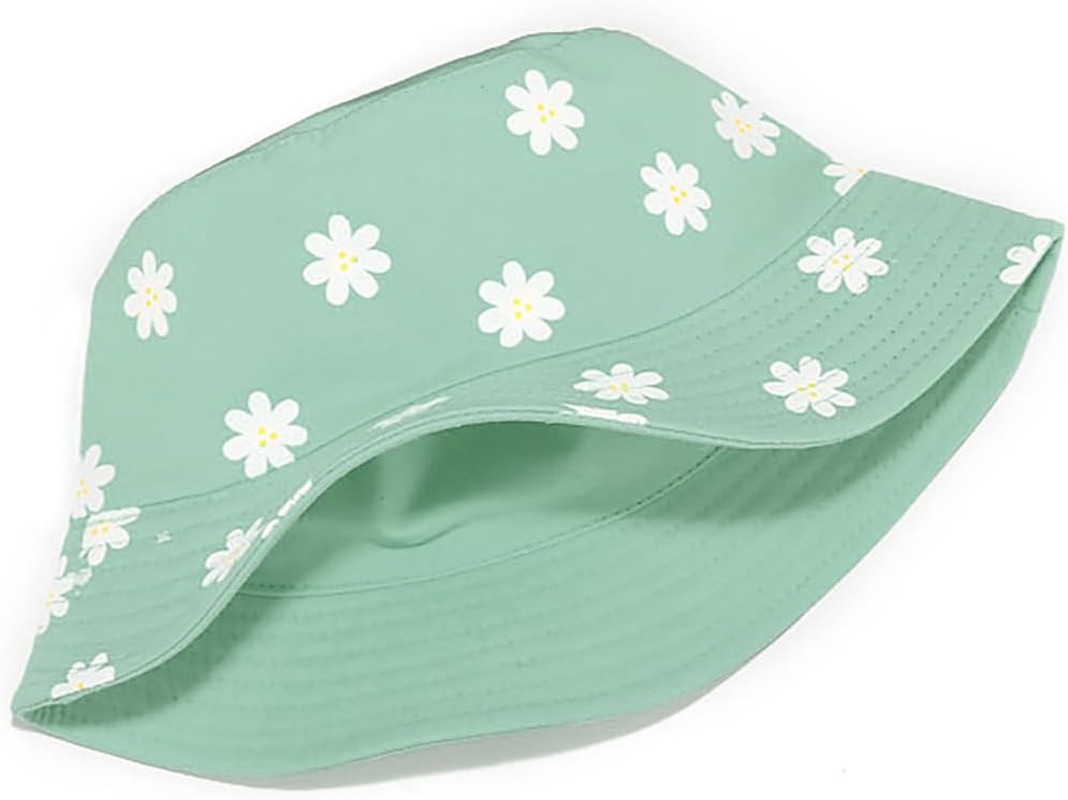Unisex Bucket Hat Beach Sun Hat Aesthetic Fishing Hat for Men Women Teens, Rever