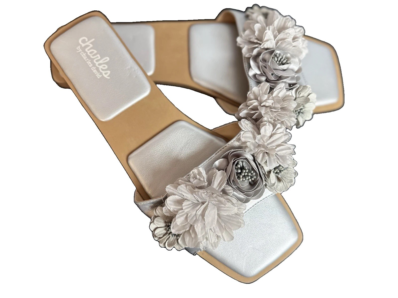 Charles By Charles David Victorious Floral Slide Flats Women’s Size 11M