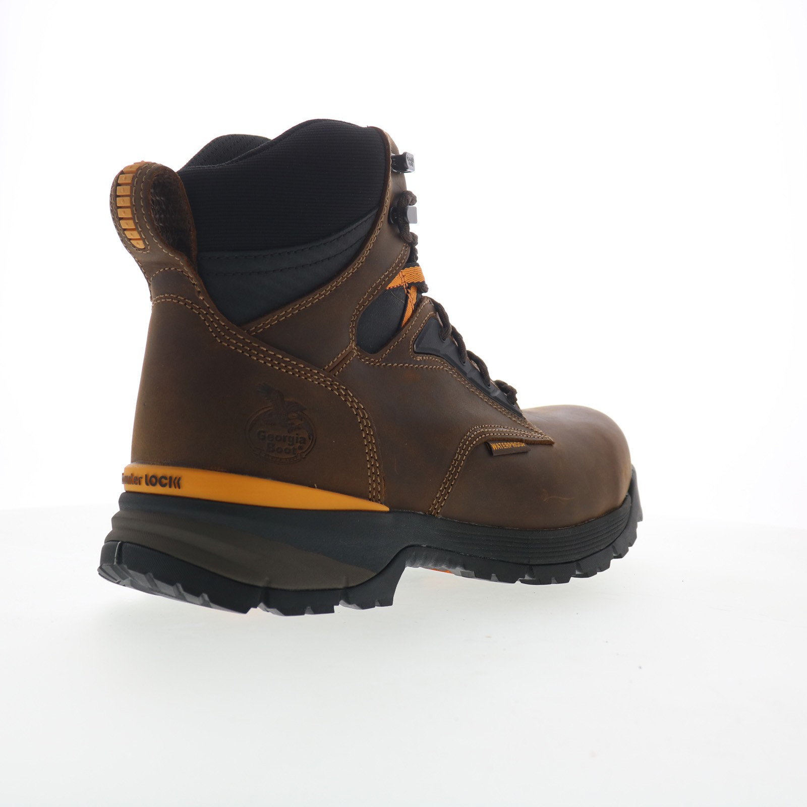 Georgia Boot TBD Alloy Toe Waterproof 6″ Work Boot Mens Brown Work Boots