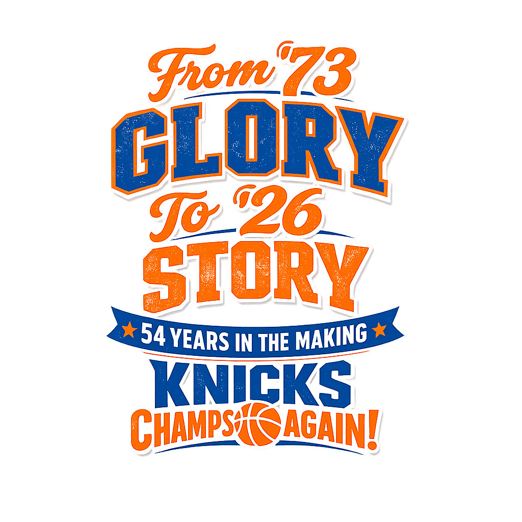 New York Knicks 54 Years in the Making Championship T-Shirt