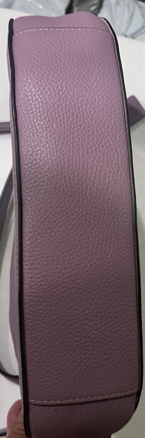 Coach Teri Shoulder Bag in Lilac Pebbled Leather Light purple 11.5 /8.5 Inches