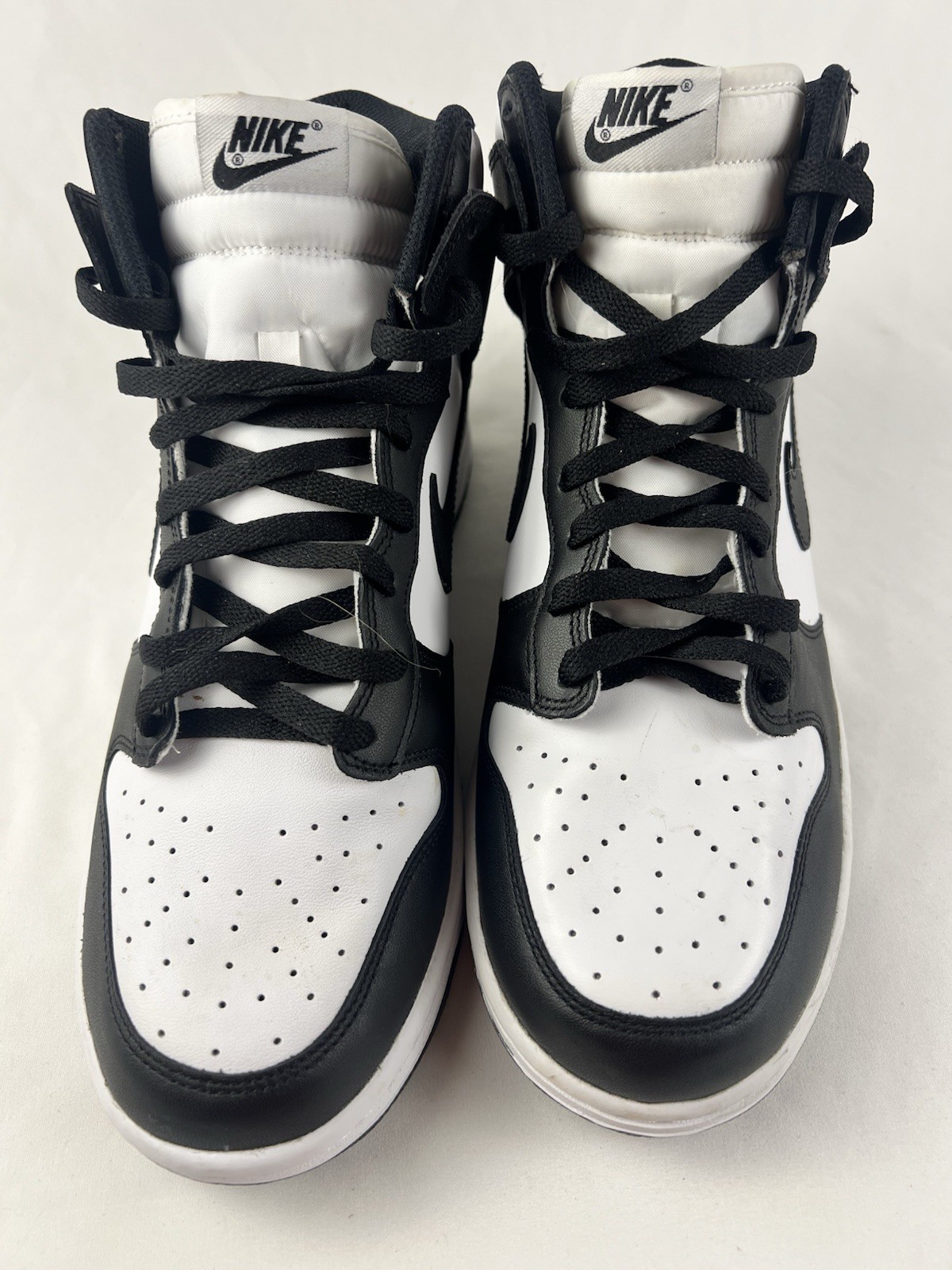 Nike Dunk High Panda Size 10 Mens White Black Sneakers Excellent Condition