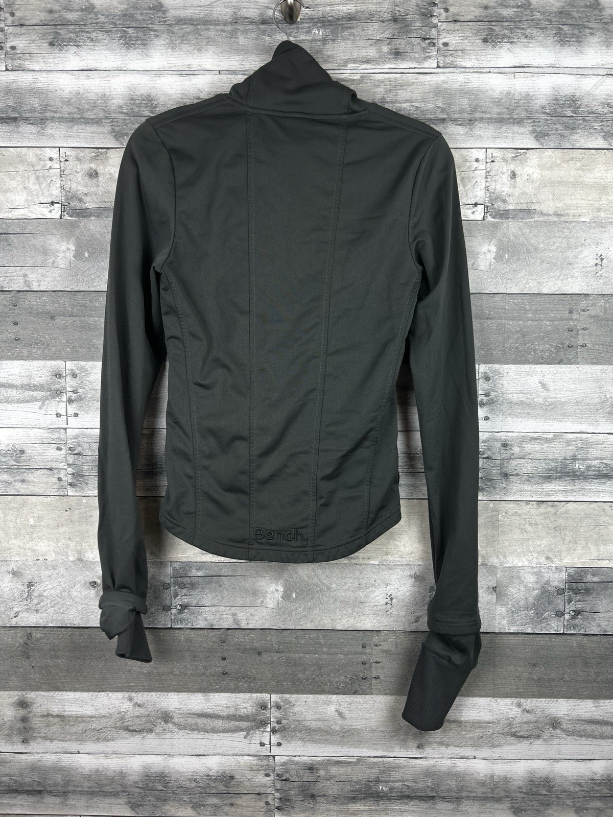Bench. Urbanwear Women’s Small Full Zip Jacket Mock Neck Stretch Athleisure Gray
