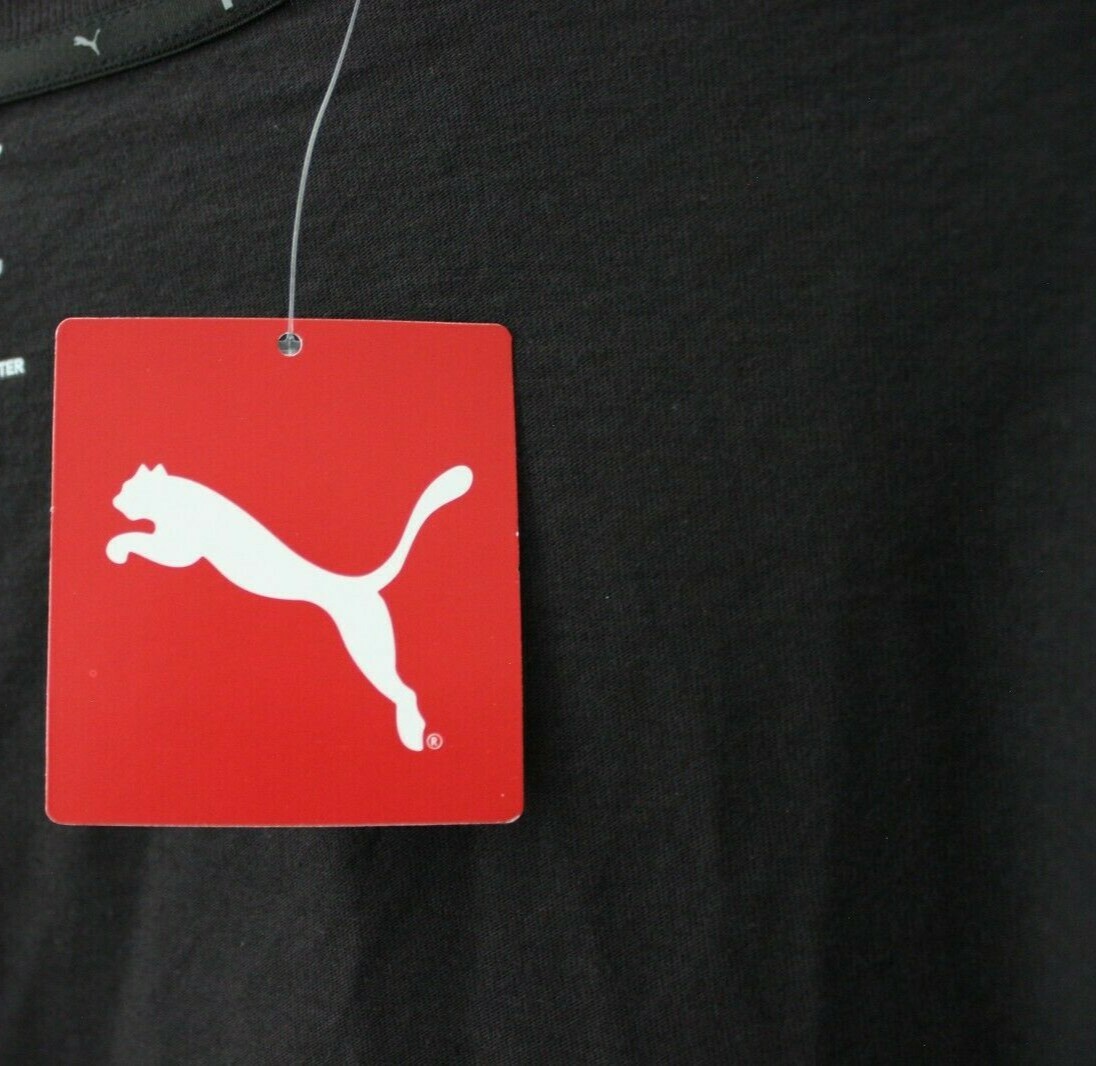 Puma Men’s Midfield Black Long Sleeve T-Shirt Size M NWT