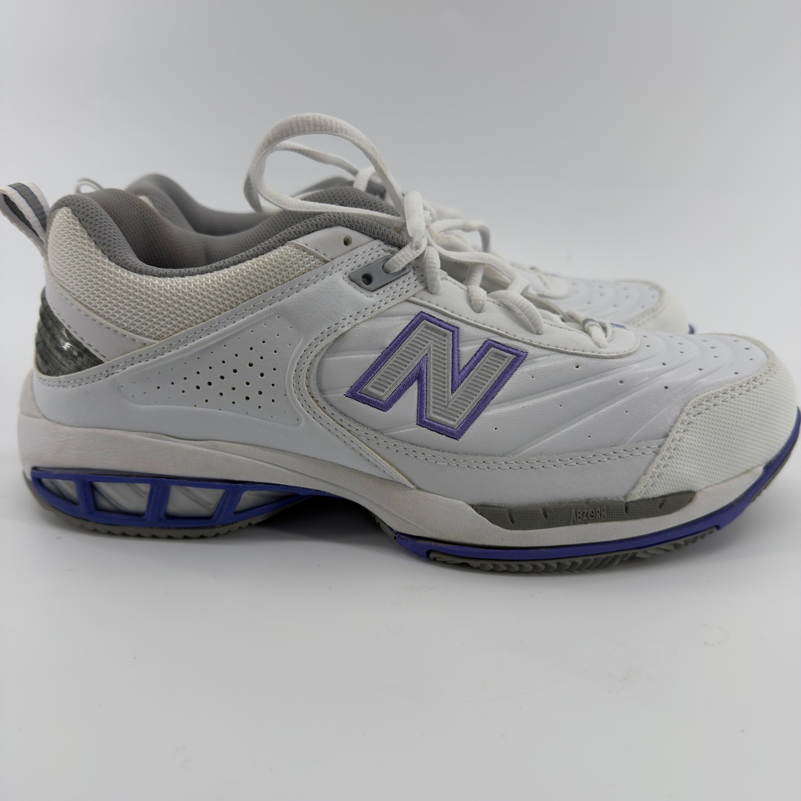 New Balance 806 Womens Tennis Shoes White Purple Size 10.5