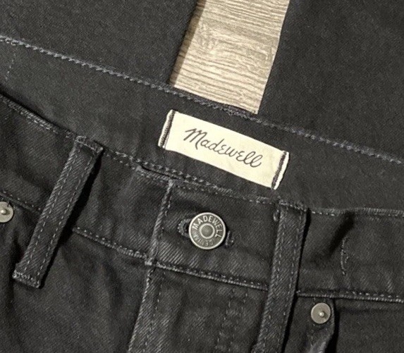 Madewell The Perfect Vintage Flare High Waisted Black Jeans SZ 28 (32×31)