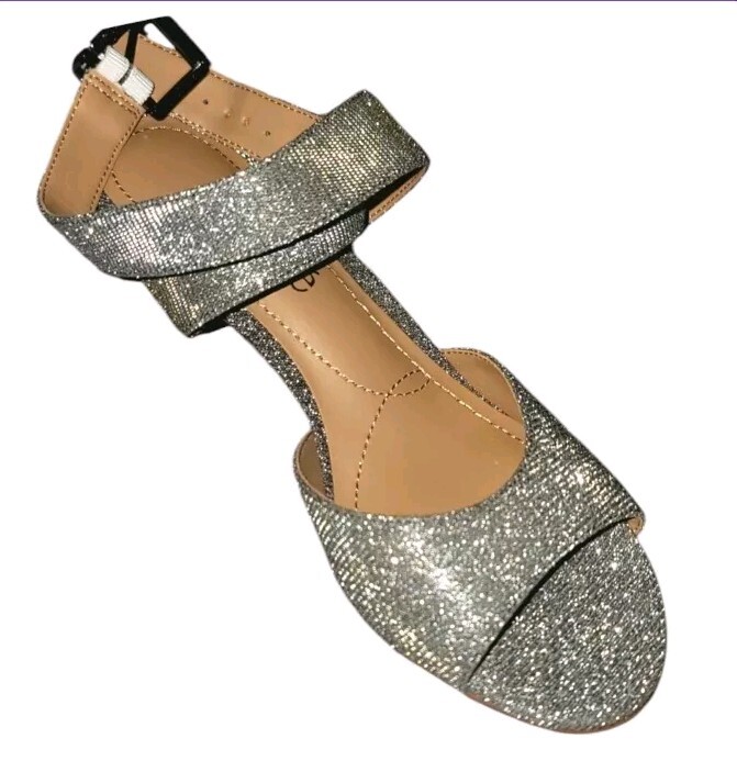 Renee Soncino PEWTER DANCE GLITTER Sandal