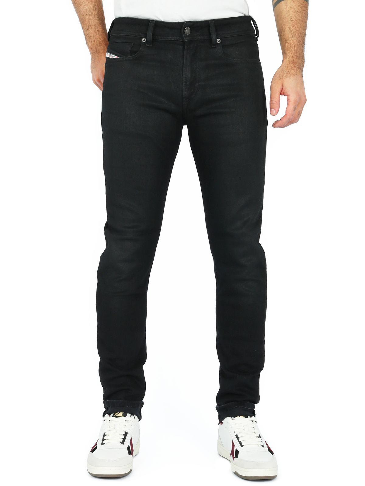 Diesel – Mens Skinny Fit Jeans Coated Stretch Denim – 1979 Sleenker