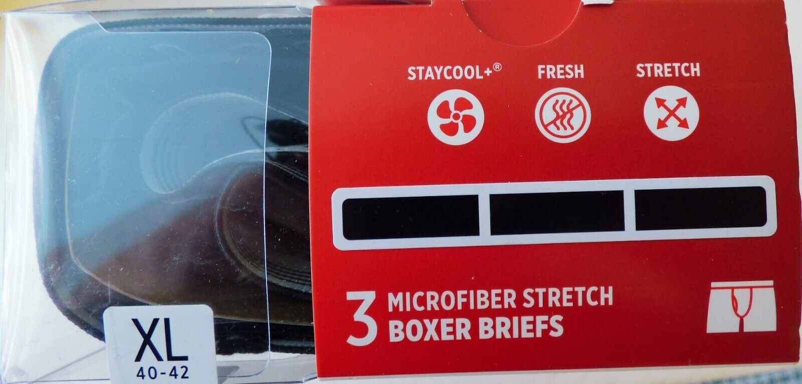 3 OR 4 PAIRS JOCKEY MEN STRETCH MICROFIBER BOXER BRIEFS MEDIUM LARGE XLARGE $34