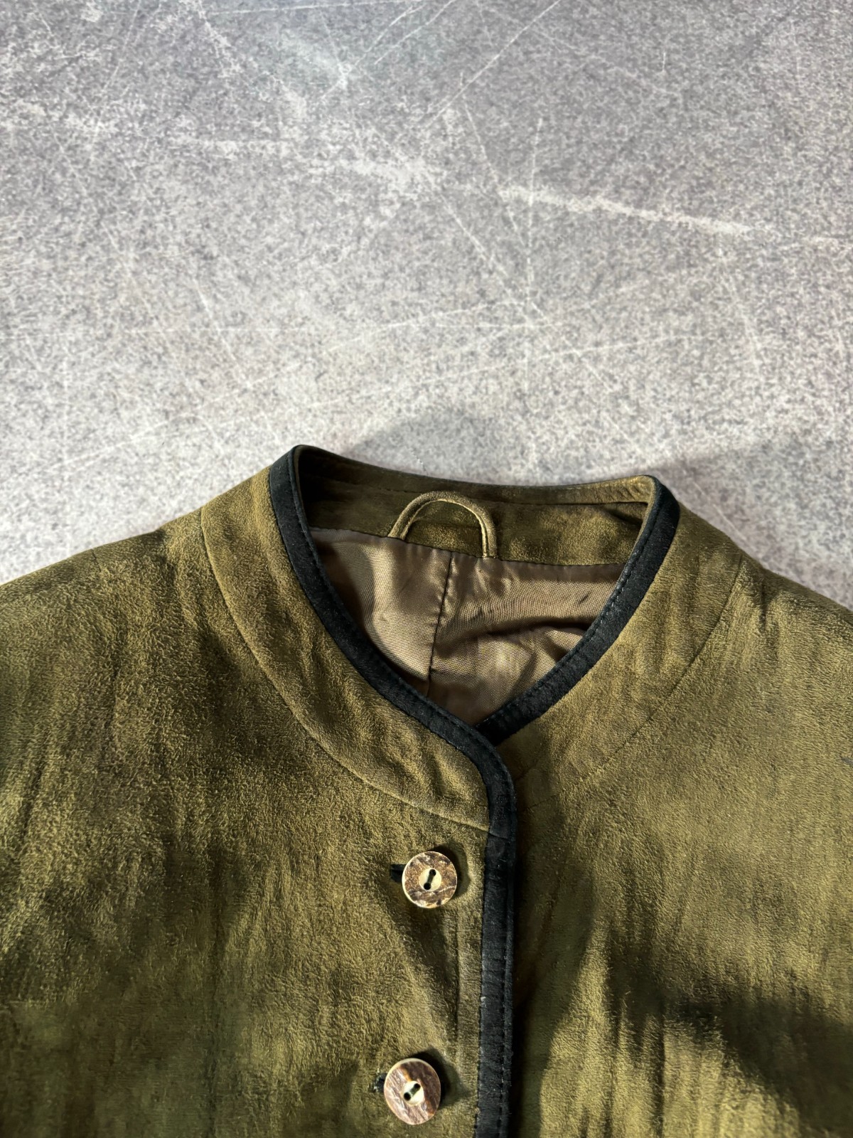 VTG Cropped Napoleon Military Suede Jacket Miyake Stlye! PPFM Mad Punk Vibe