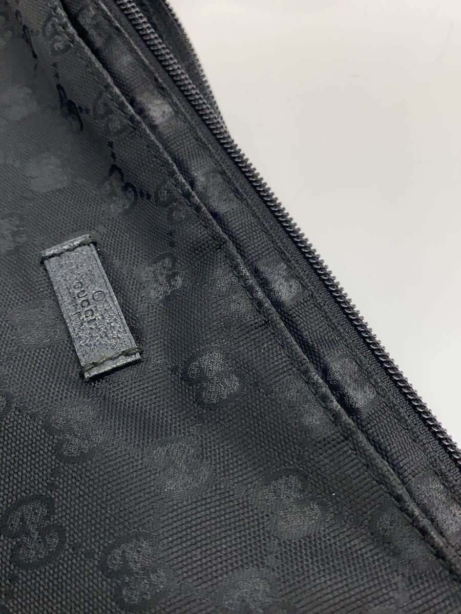 GUCCI Shoulder Bag GG Canvas Nylon BLK Allover