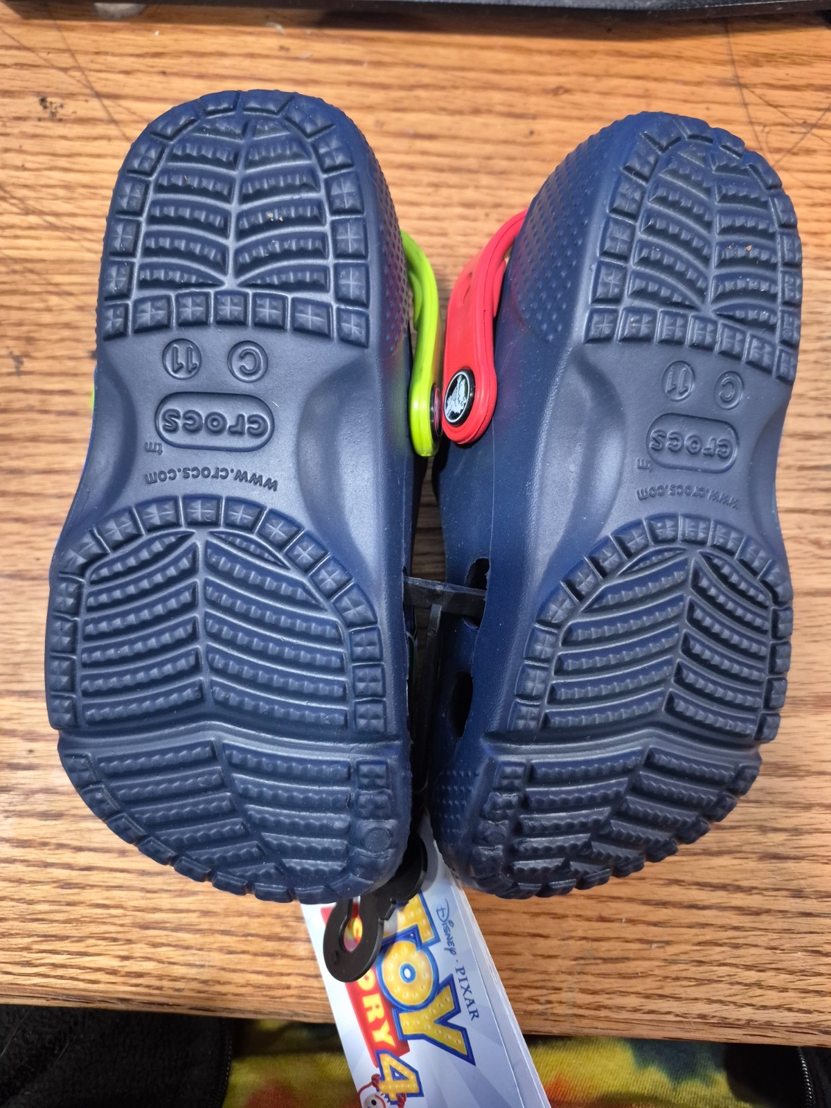 RARE NWT DISNEY CROCS Toy Story BUZZ Lightyear WOODY Clogs Size Child Kids C11