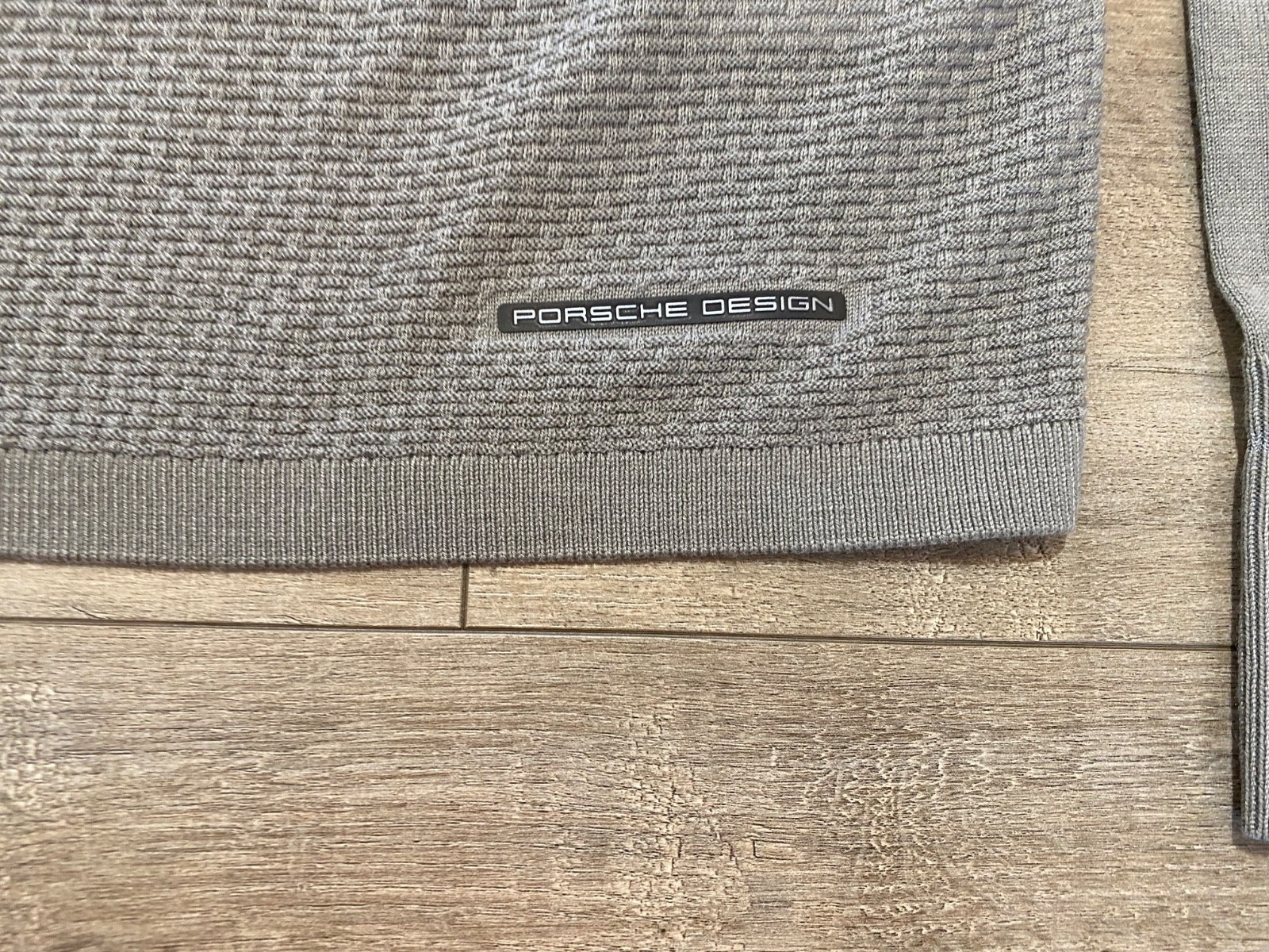 Puma X Porsche Design Wool Sweater Pullover Mens M Gray Crewneck Long Sleeve
