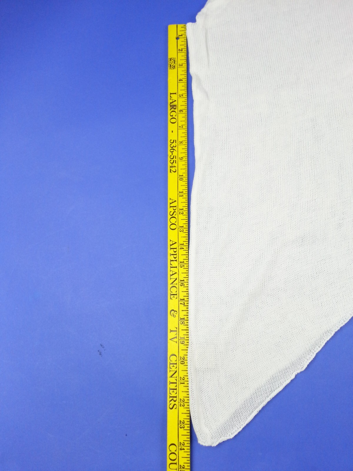 Cantoo Top XL / 2XL White Semi Sheer Sleeveless Knit Tunic Top With Slant Bottom