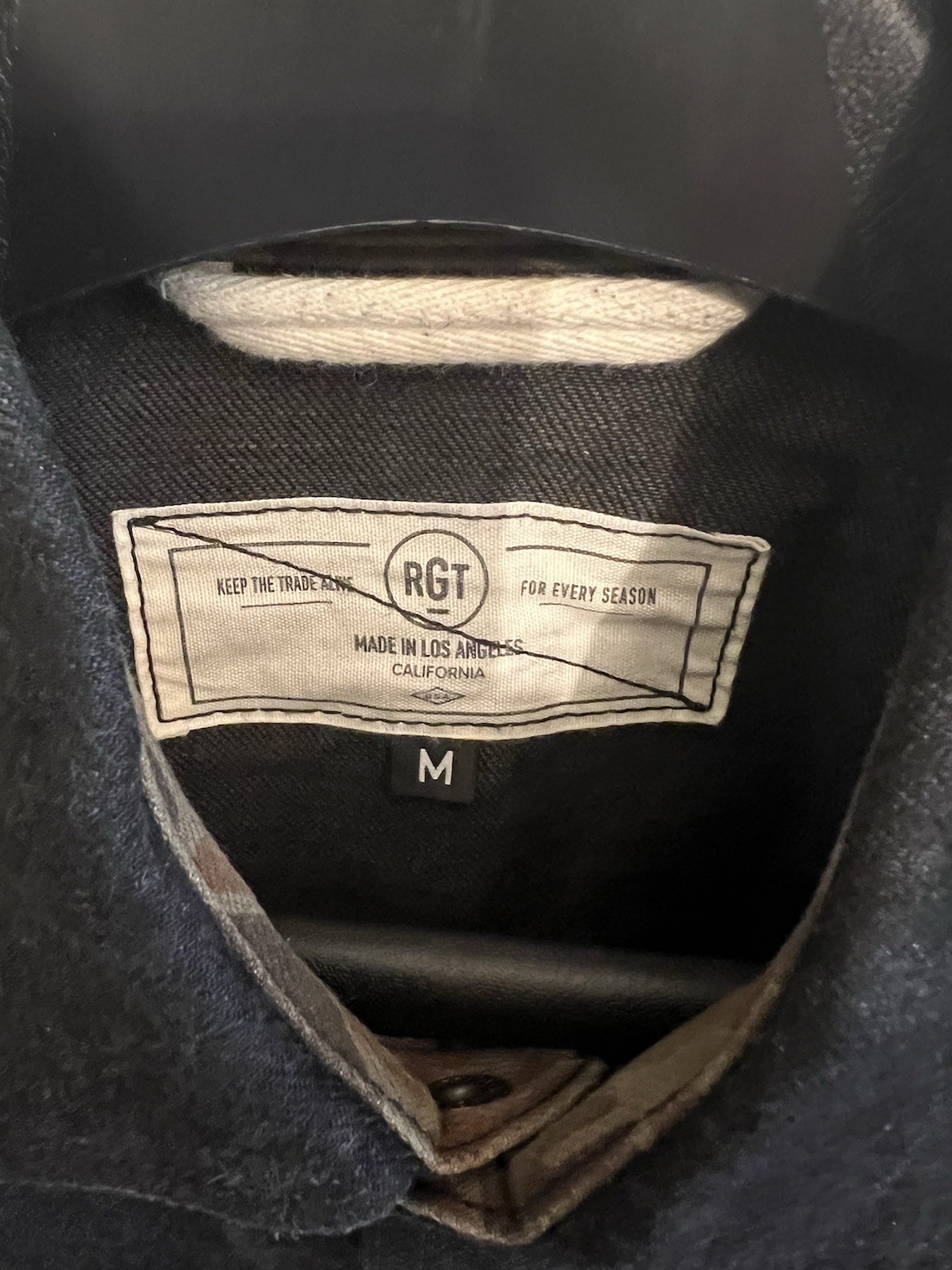 Rogue Territory Black Selvedge Stealth Service Shirt Size M