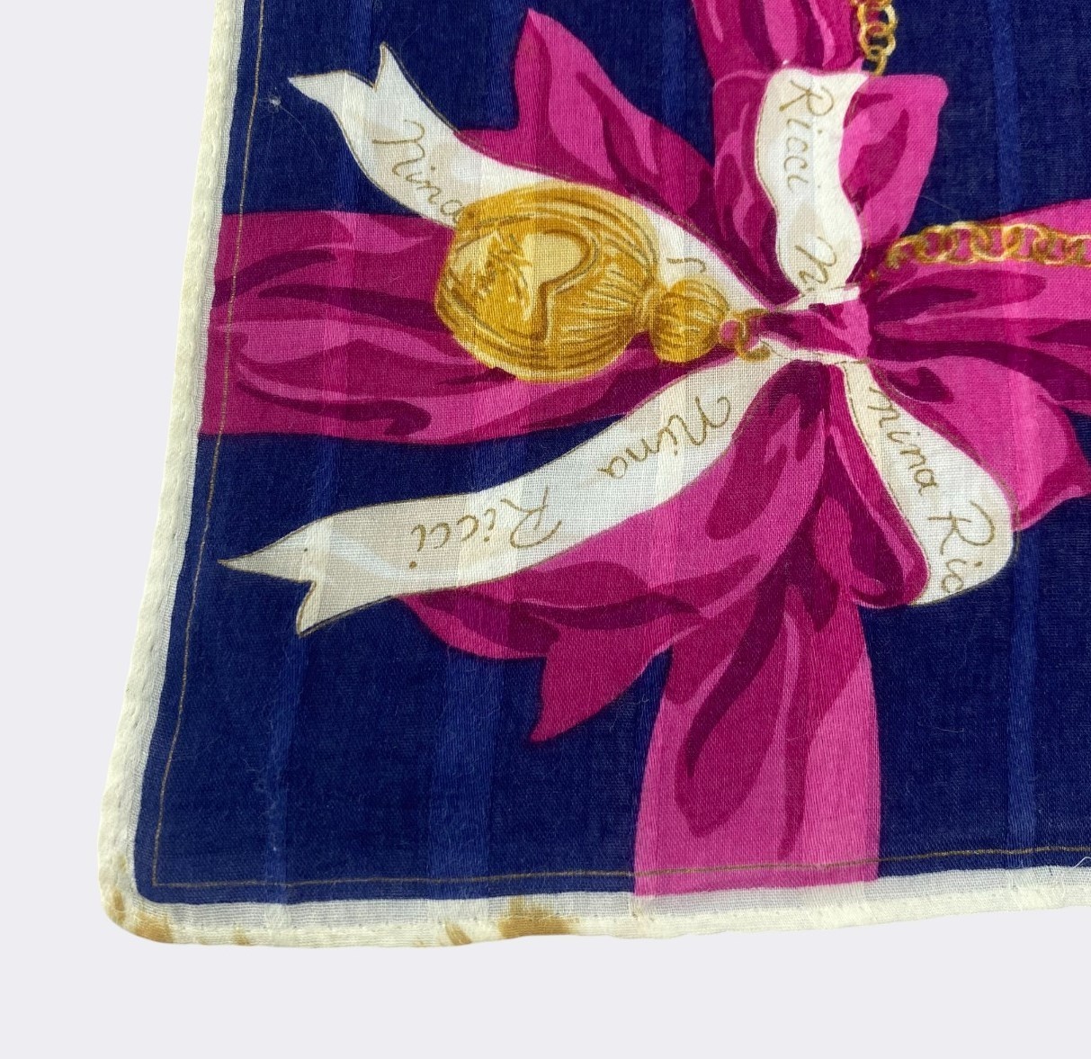 Vintage Nina Ricci Handkerchief Neckerchief Bandana Pocket Square Gift