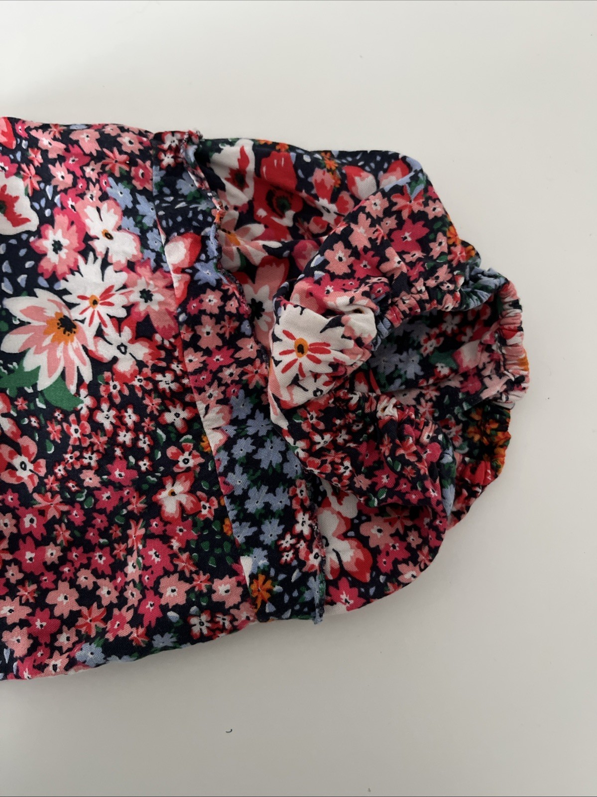 Long Sleeved Blouse M&S Pink Blue White Floral UK 10 Ladies