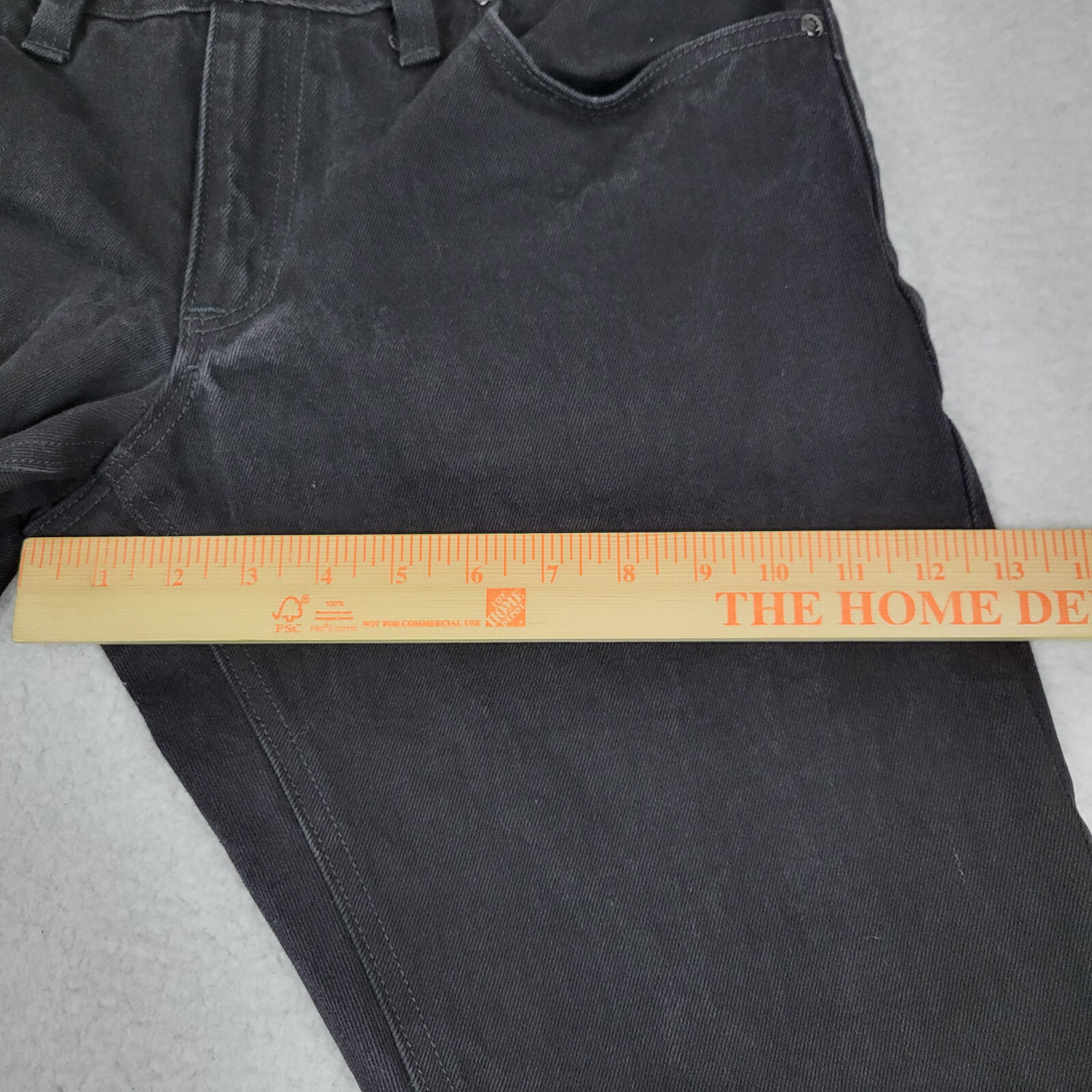 Denim & Spirits 45 Skinny Leg Jeans Mens CH Measures 32 x 34 Black Cotton USA