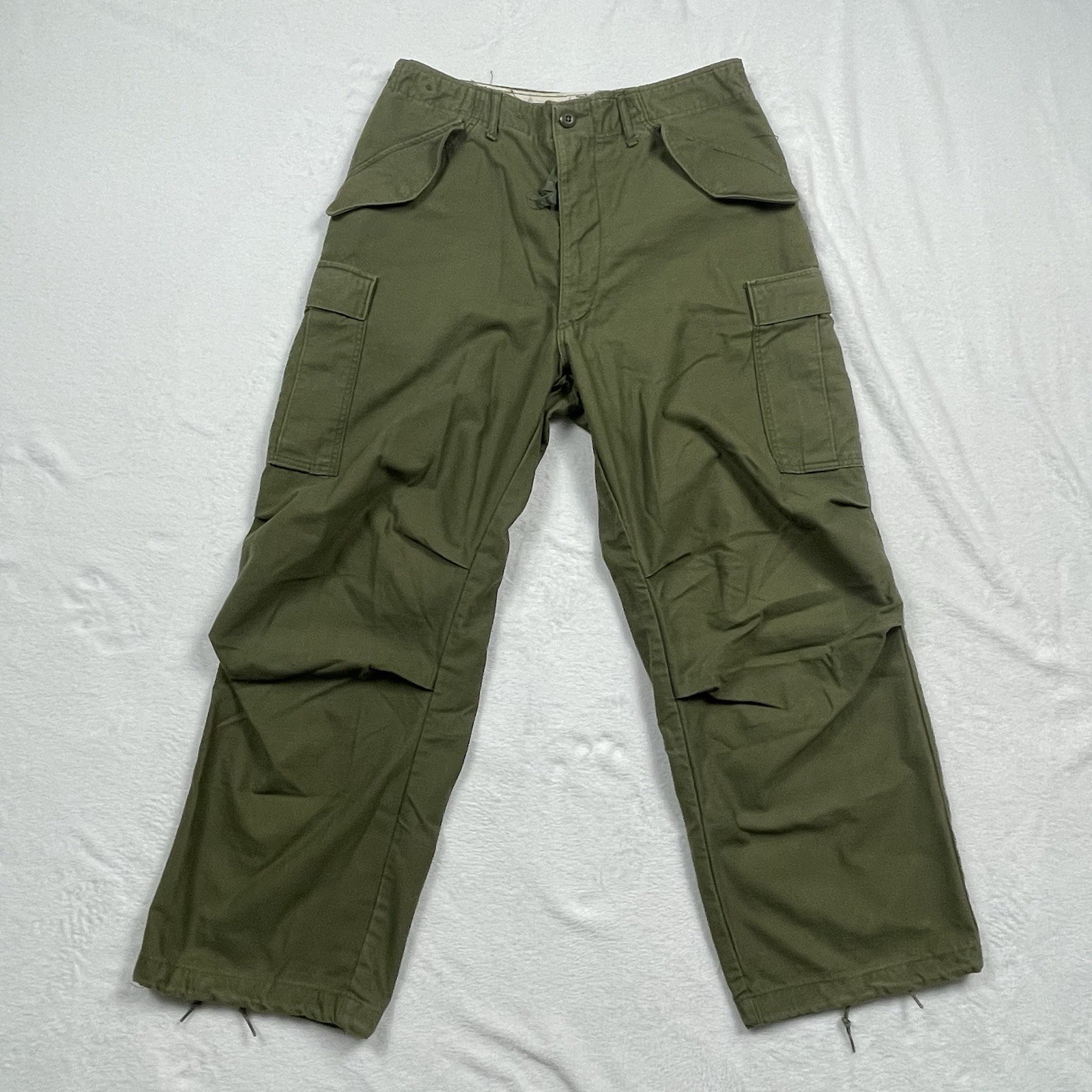 Vtg 1974 US Army M-65 Field Cargo Pants Trousers OG-107 Winfield Med Reg Vietnam