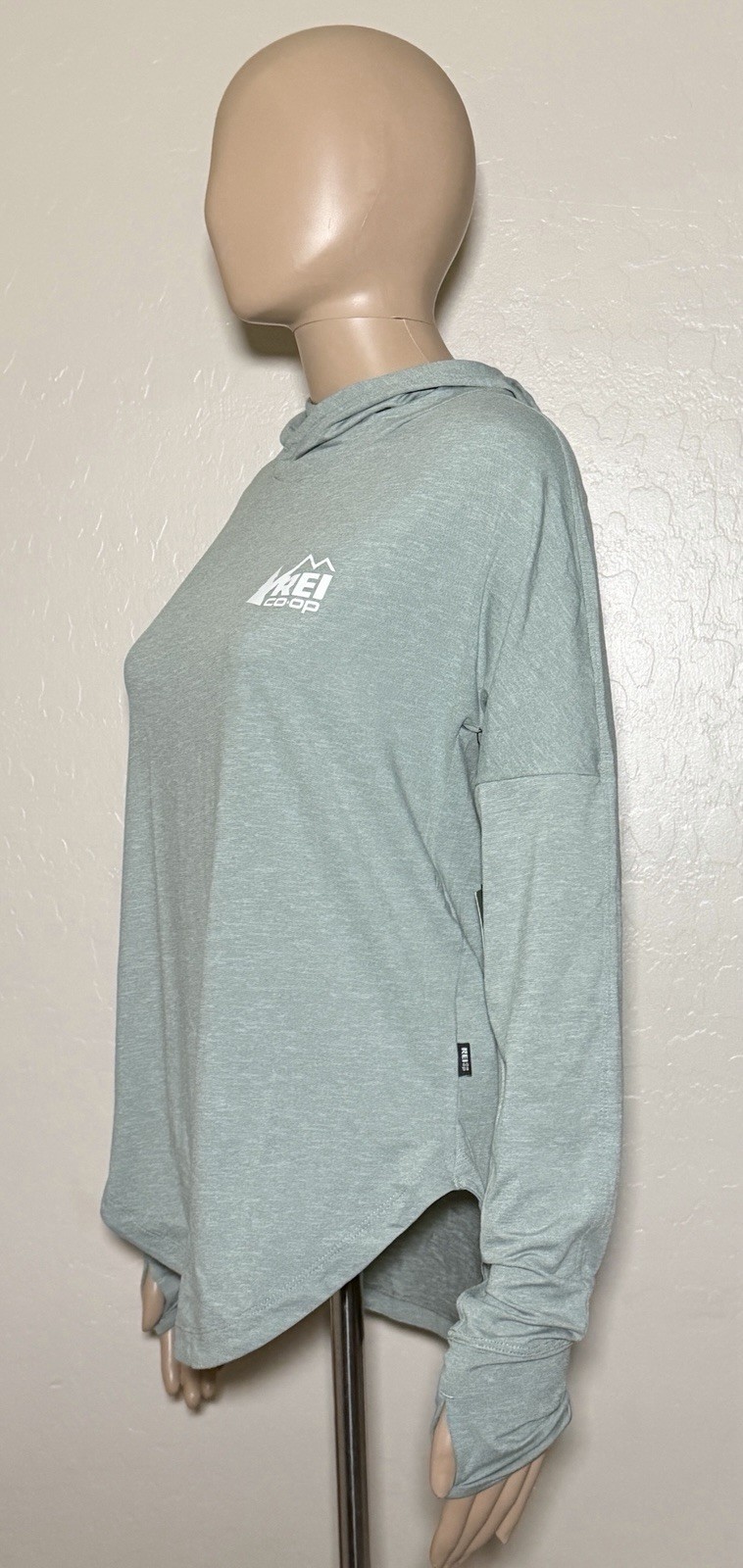 REI Co-op Womens X-Small Sahara Shade Hoodie Sea Olive Green Hike Active Top