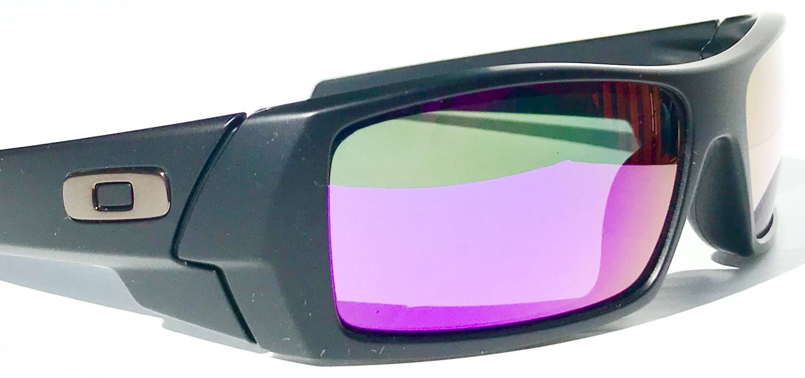 NEW* OAKLEY GASCAN Matte BLACK POLARIZED Galaxy Purple Violet Sunglass 9014