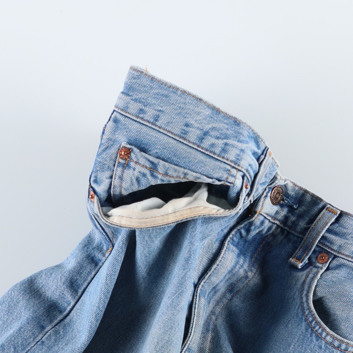 Used 1990’S Levi’s 00505-0448 Euro Model Tapered Denim Pants Men’s W33 equiv…