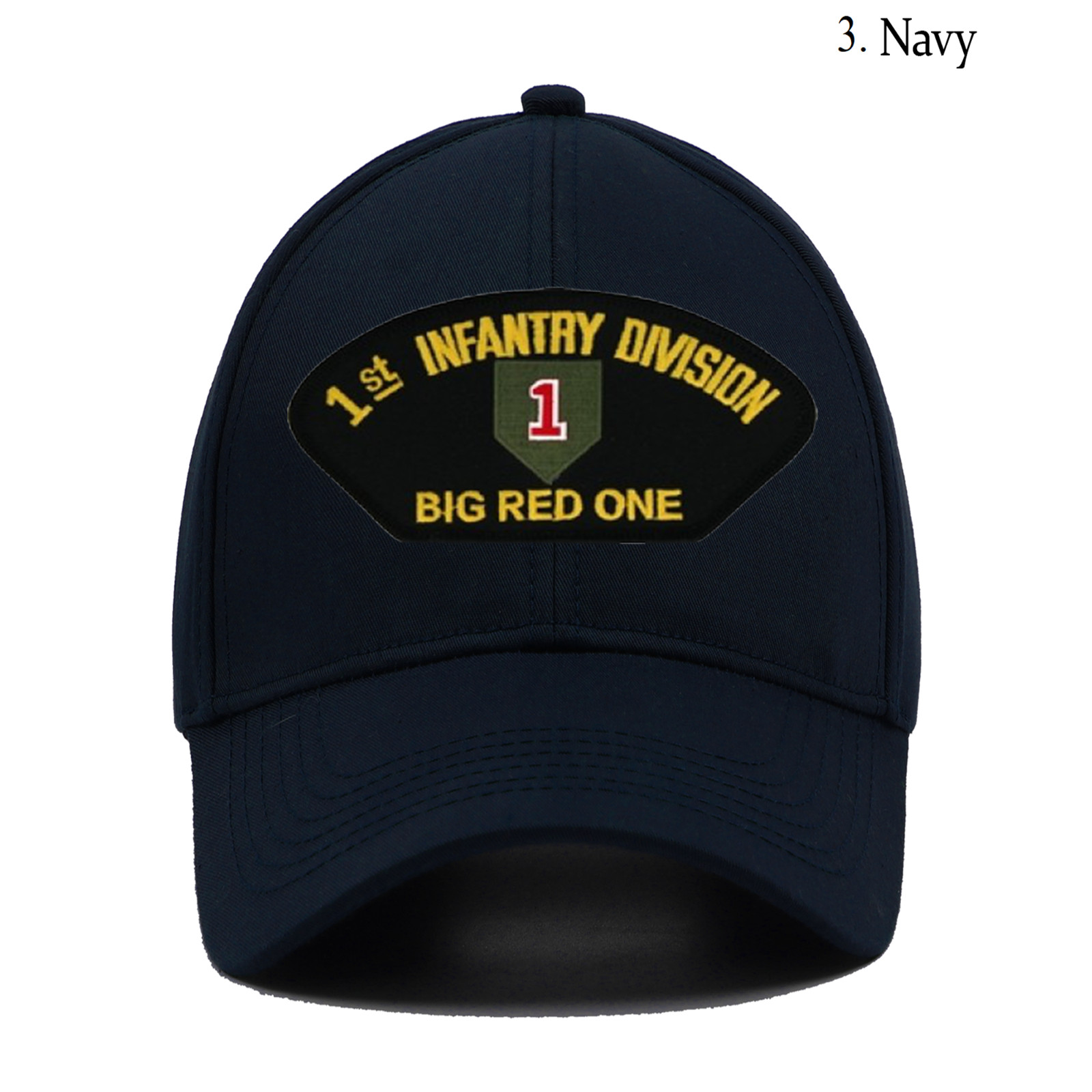 Embroidered Hat 1st Infantry Division – Big Red One, Veteran Cap, Trucker Hat