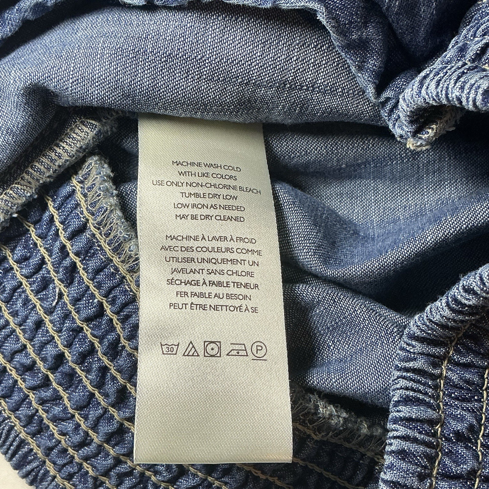 Free People We The Free Paradise Found Denim Skort Mini Skirt Mid Indigo Medium