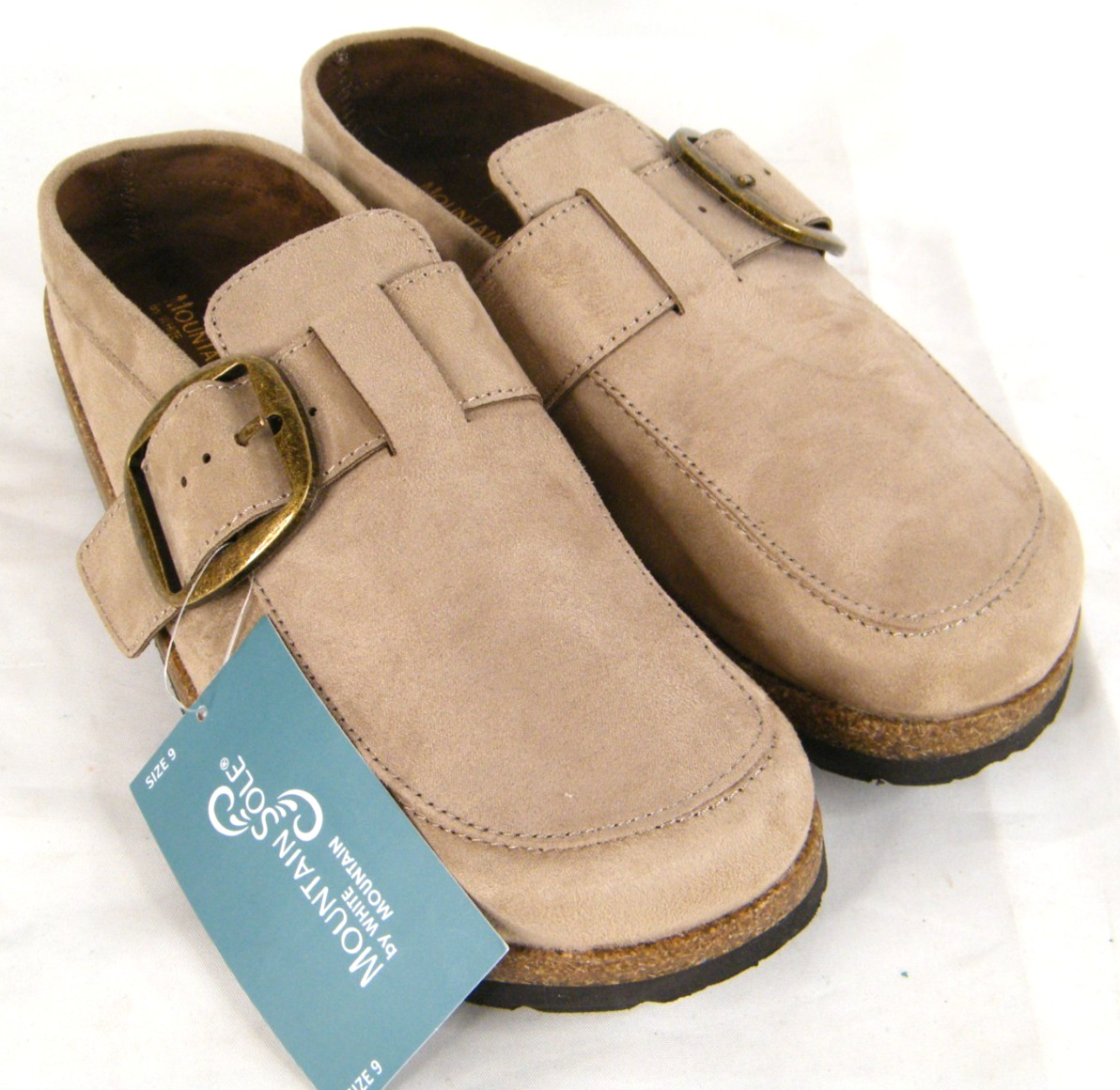 NEW – Mountain Sole by White Mountain Mule Clogs Tan Shoes Women’s Size 9