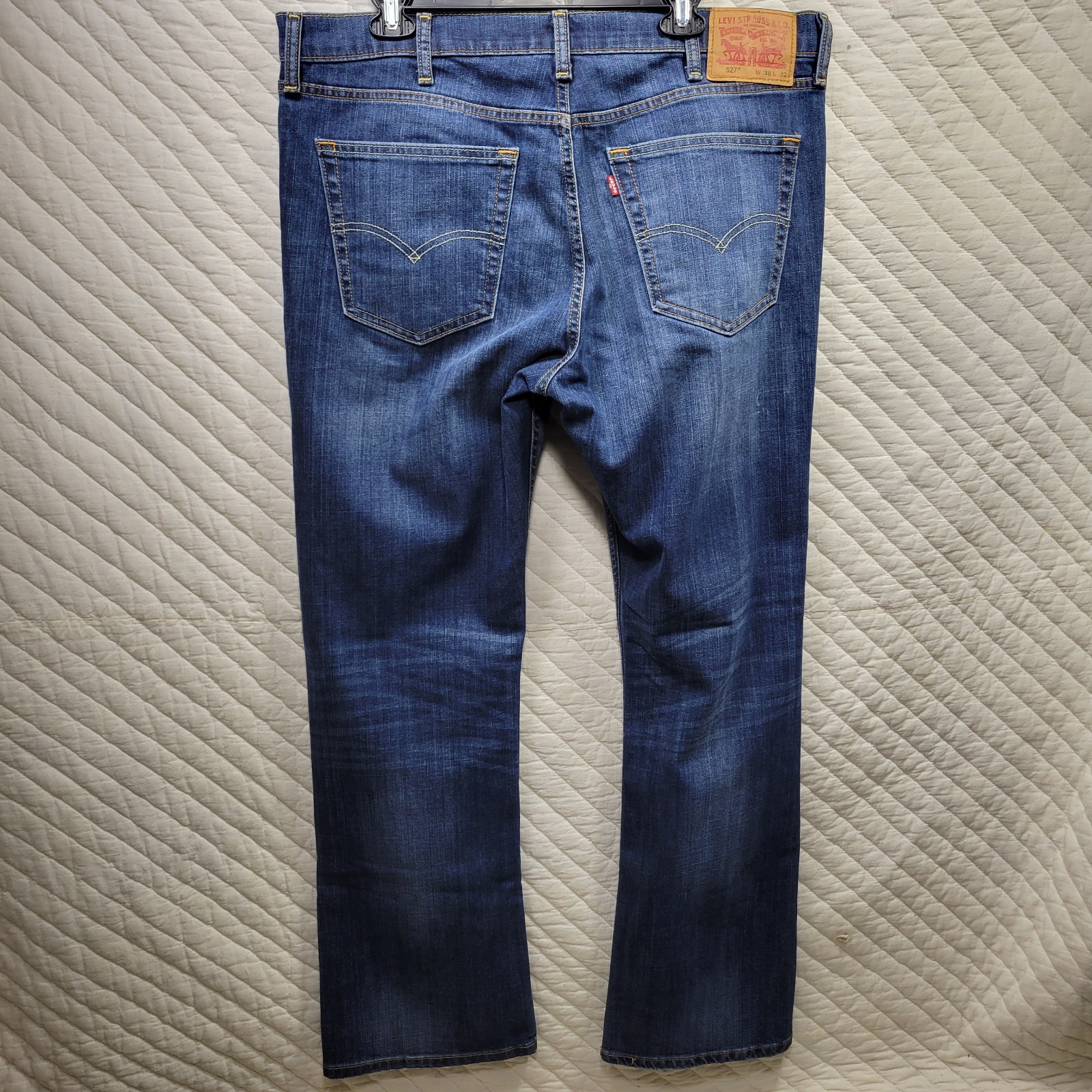 Levis 527 Jeans Mens 38×32 Blue Bootcut Denim Classic Hipster Great Condition