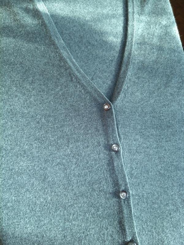 women silk and cashmere sweater grey cashmere 36