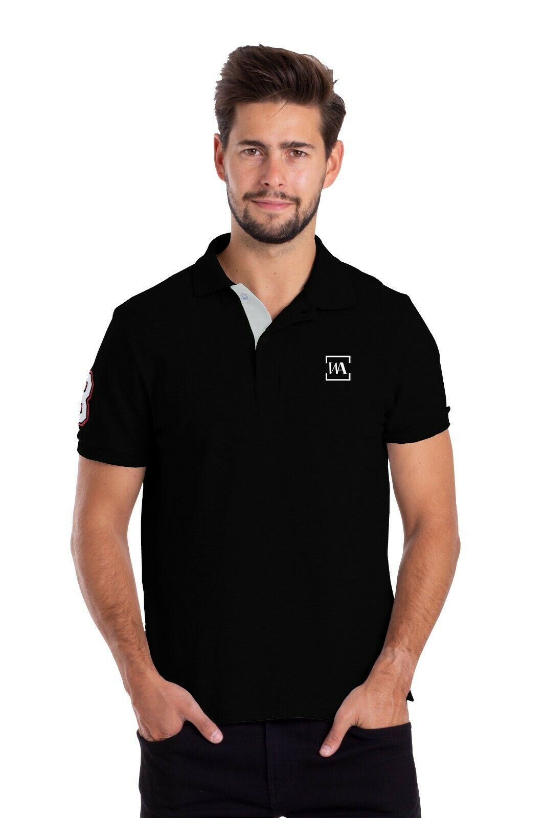 New Mens Polo T-Shirt Top Short Sleeve Regular-Fit Cotton Classic Summer Shirts