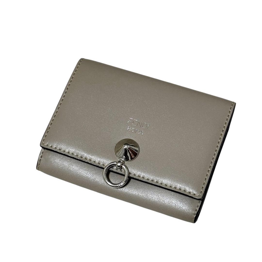 Excellent Condition FENDI Card Case Business Card Holder Bi Fold Wallet with Acc