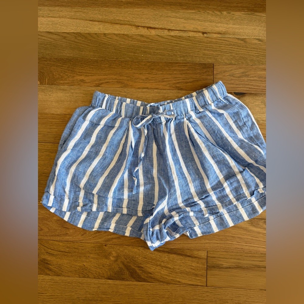 💙 Birds of Paradise by Trovata Chambray Linen Shorts | Size S 💙