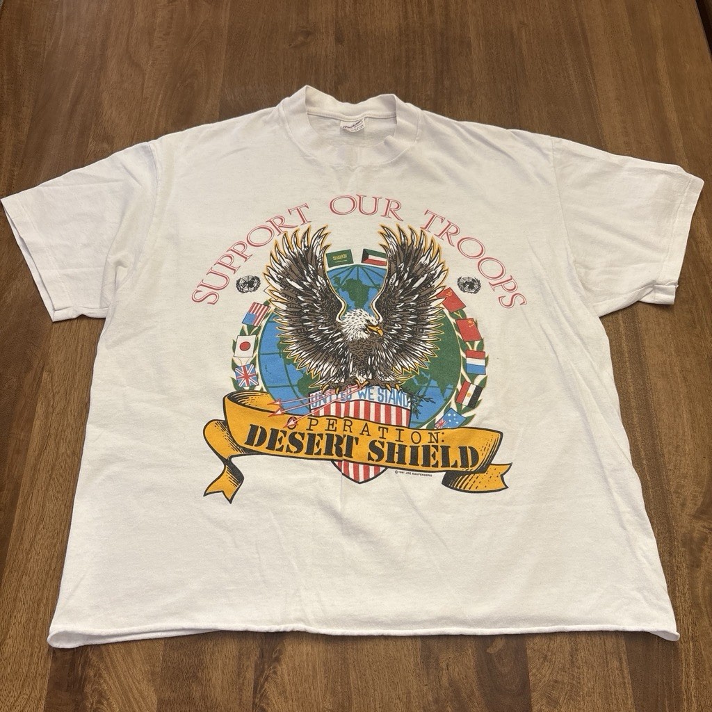 Vintage 90’s Stedman XL Cotton Operation Desert Shield T-Shirt
