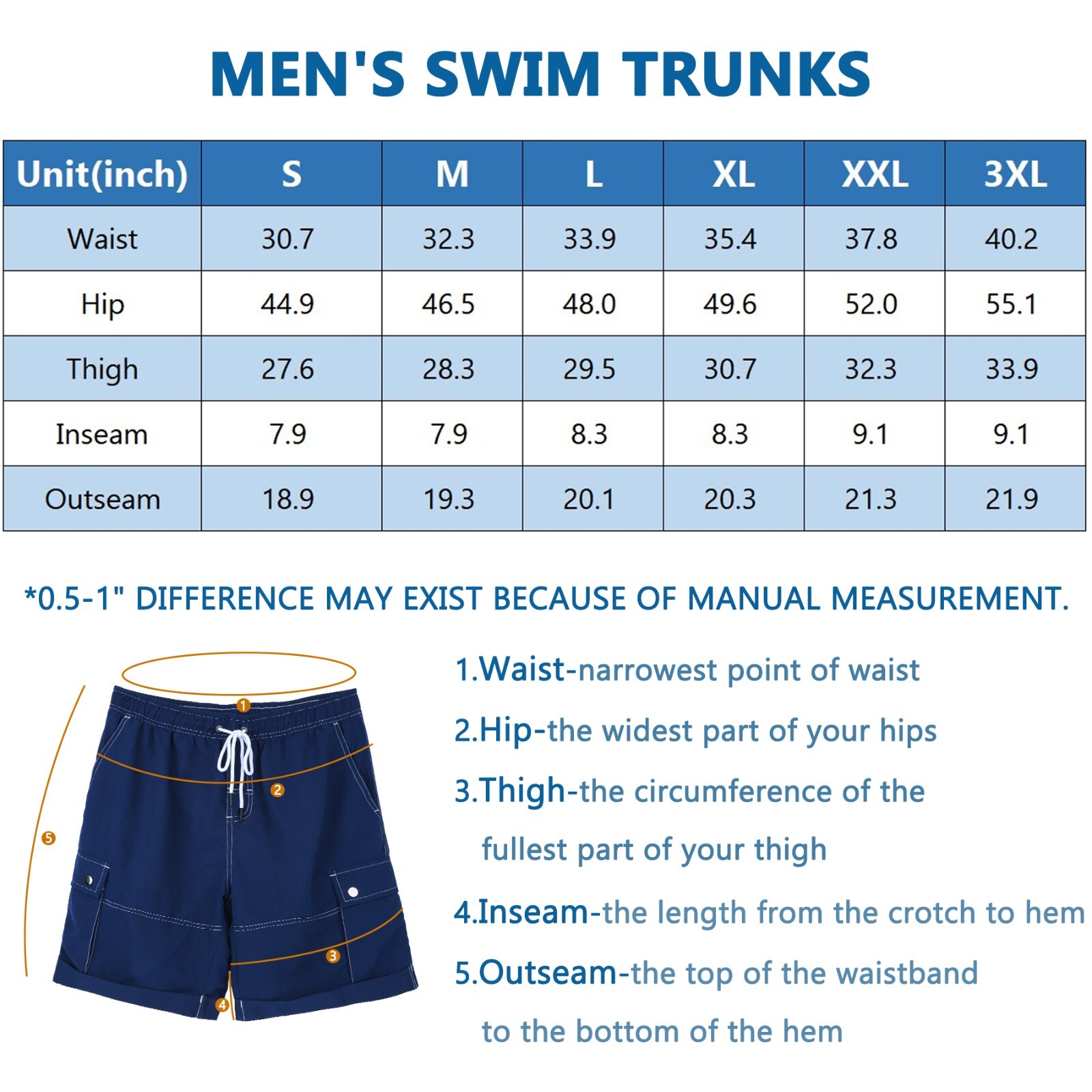 2 Pairs Men’s Quick Dry Swim Trunks Swimming Shorts Suit Beach Surf Board Wear