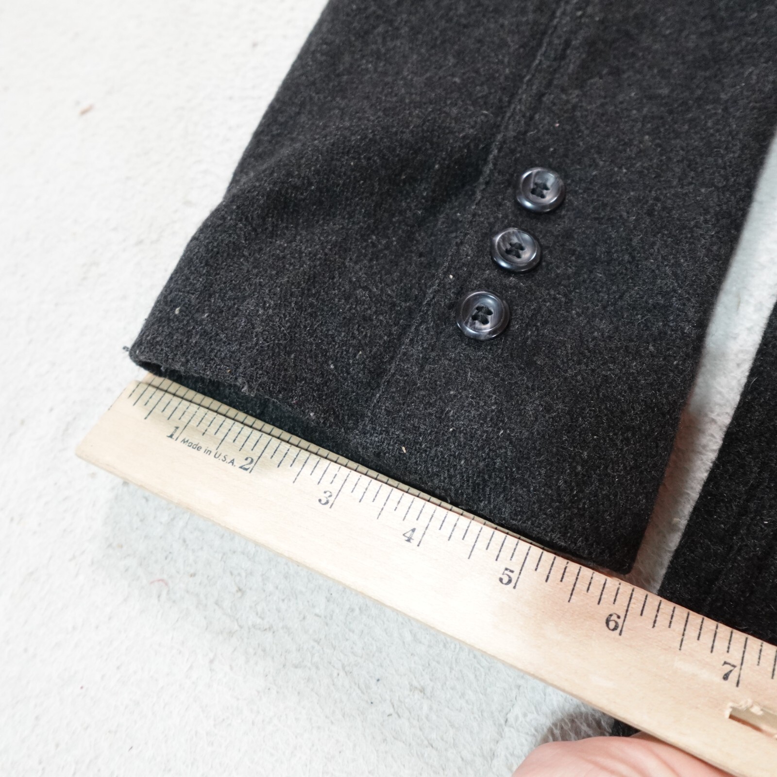 Britches Peacoat Womens 6 Gray Amanda Double Breasted Wool Old Money Outdoor