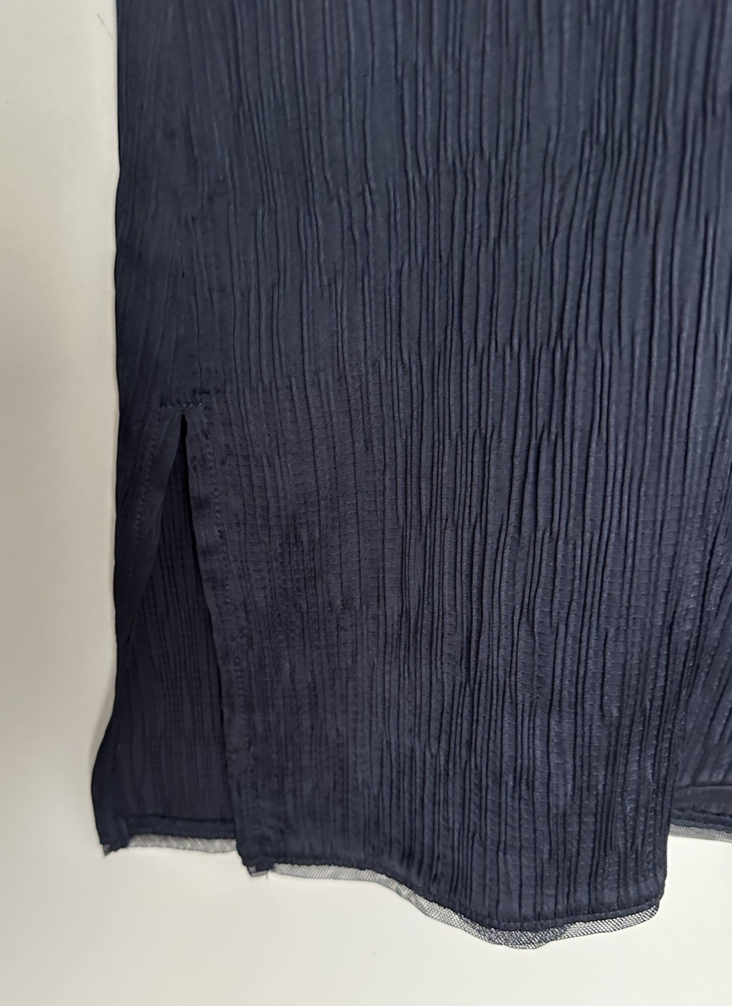 Johnny Was Jade Midnight Blue Maritza Tunic Top Stretch Textured Size S NWT