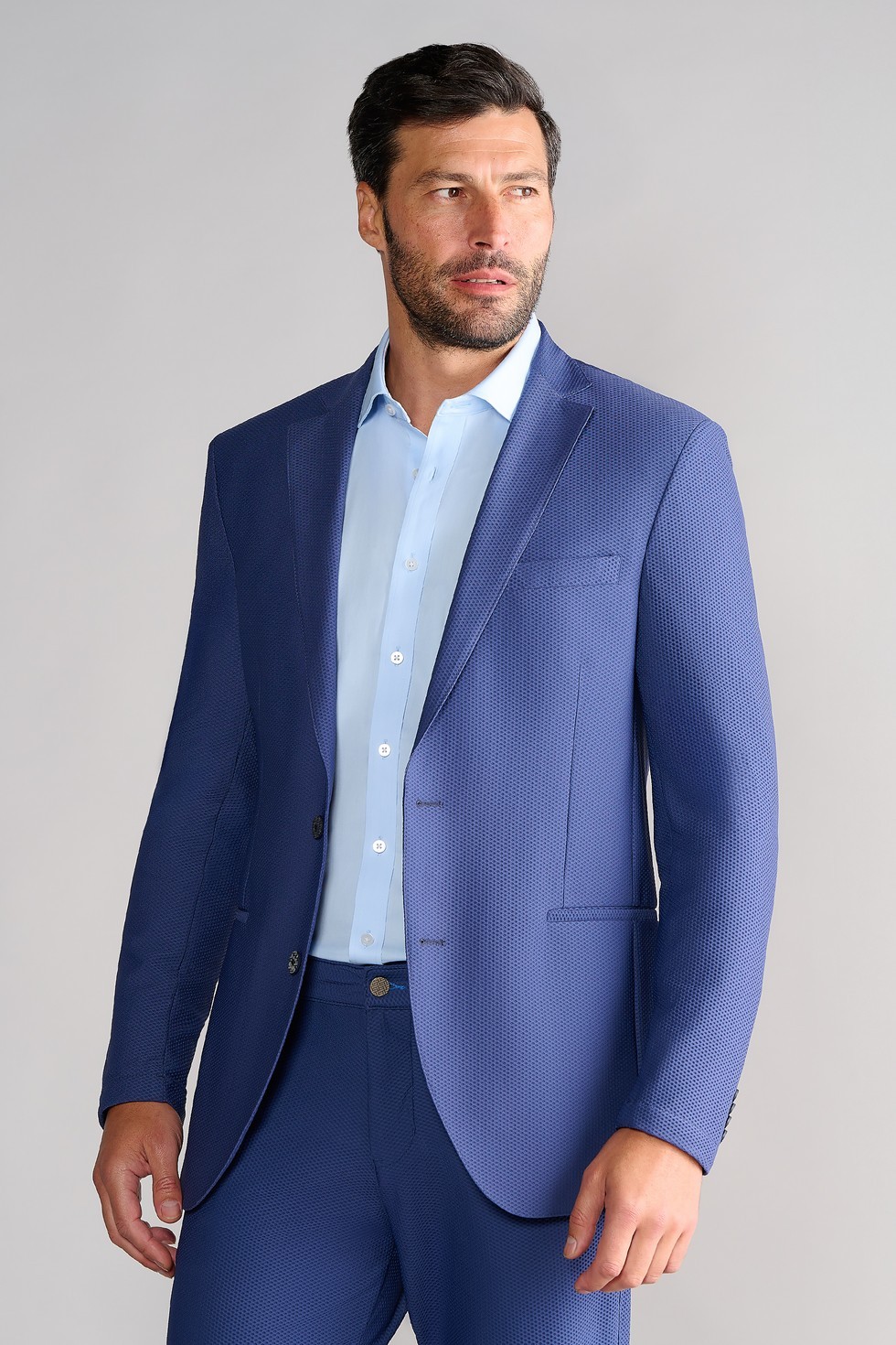 NEW Twillory AIR Blazer Mens 48L Tailored Fit Fit:T Ventilated Unstructured Blue
