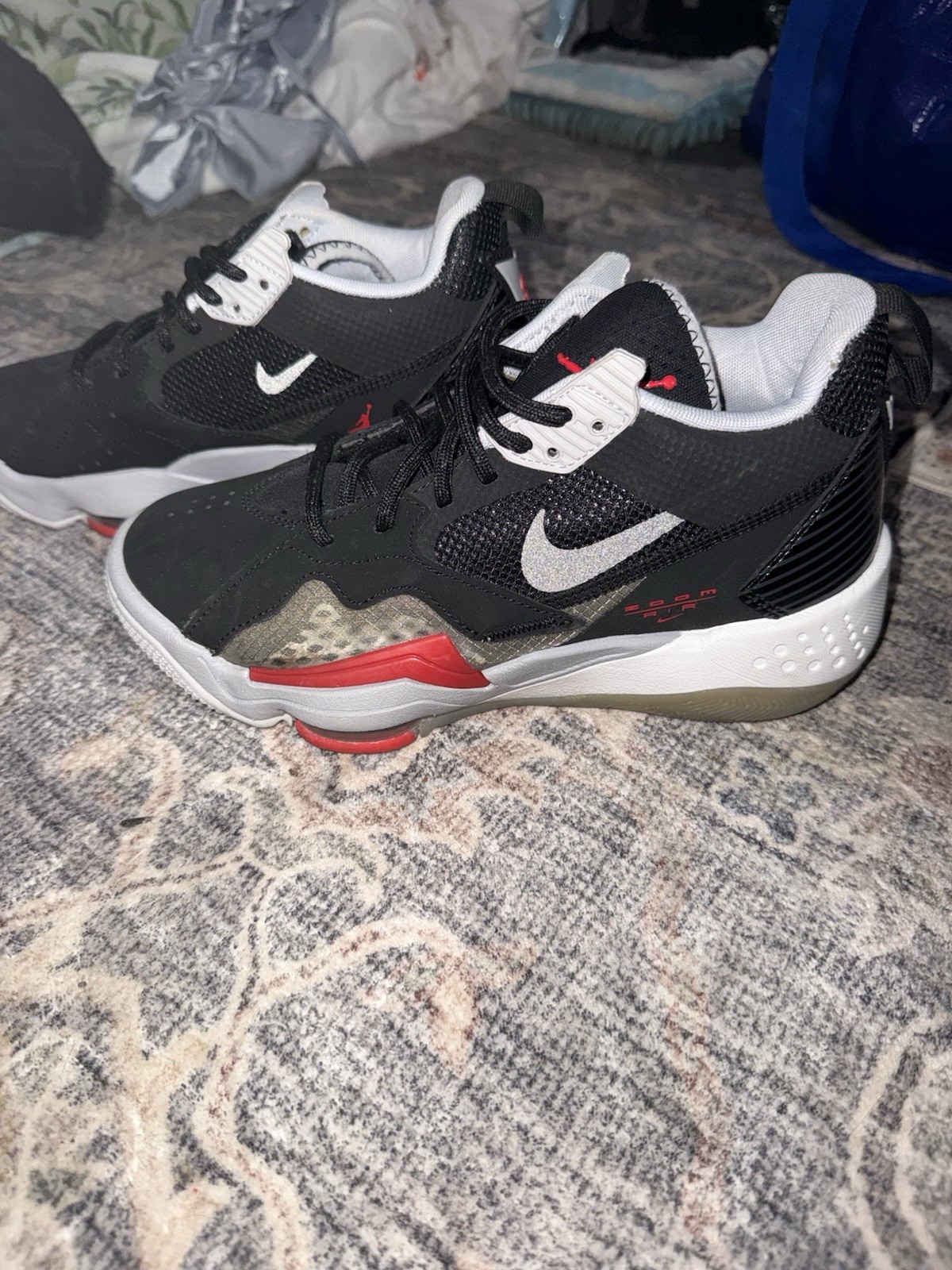 Jordan Air Jordan Zoom ’92 Unisex Kids US 5.5Y Black/White/Red CN9138-001