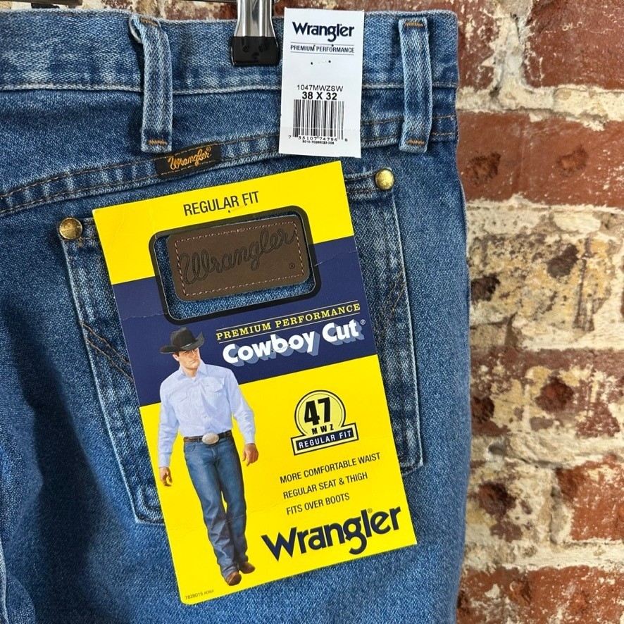Wrangler 47MWZ Western Jeans Cowboy Cut Regular Fit 38×32 47MWZ NWT