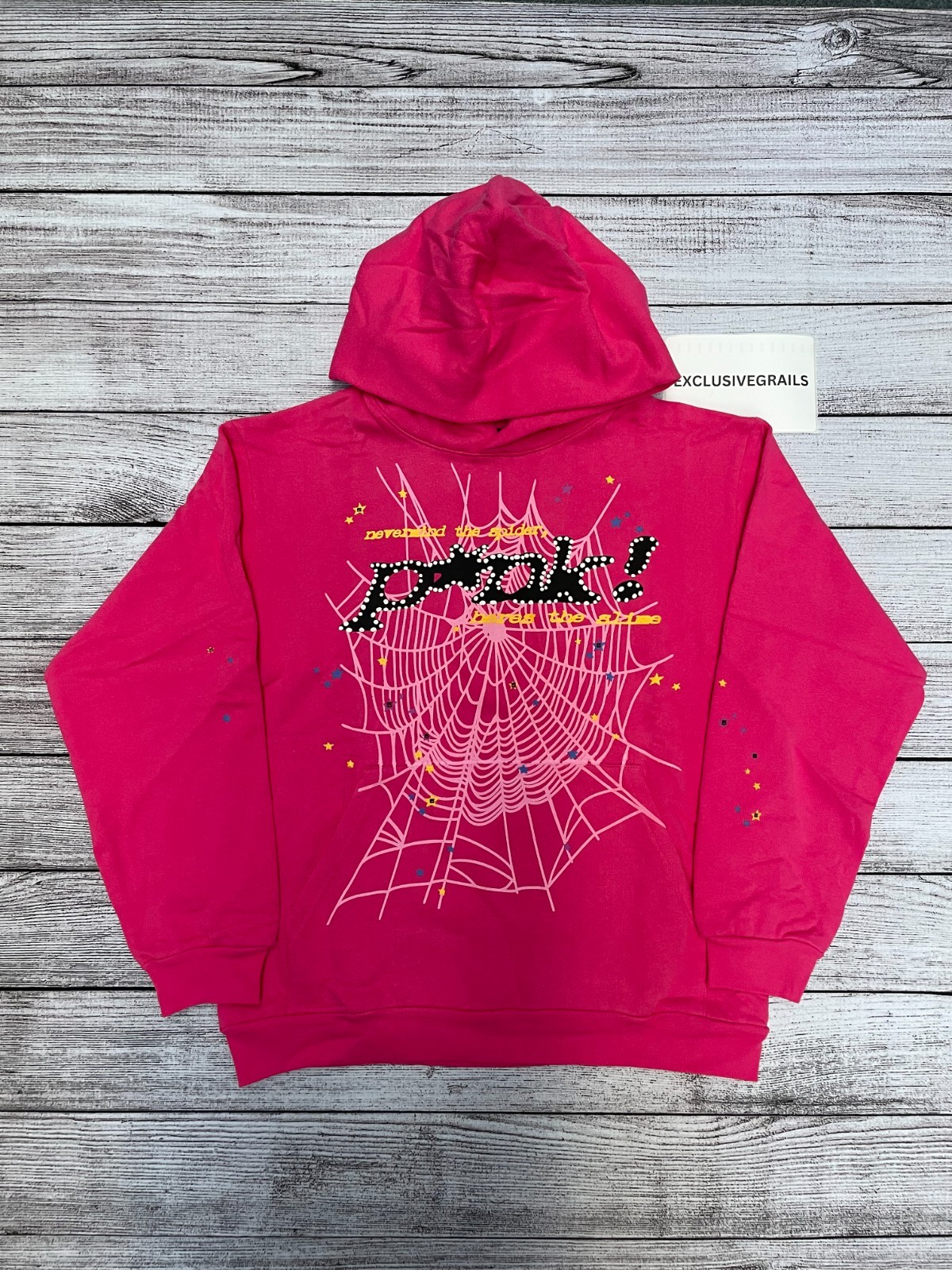 *BRAND NEW* Spider Worldwide “Pink Pink” Hoodie – Ready To Ship🚚💨 (Size L)