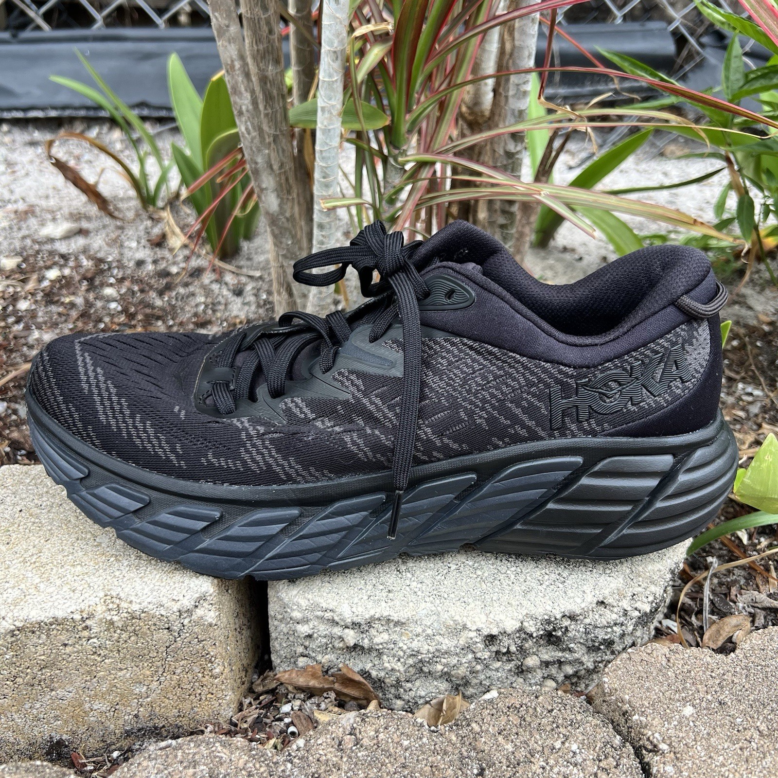Hoka One One | Gaviota 3 | Men’s Running Sneakers | Black | Size M 10 D