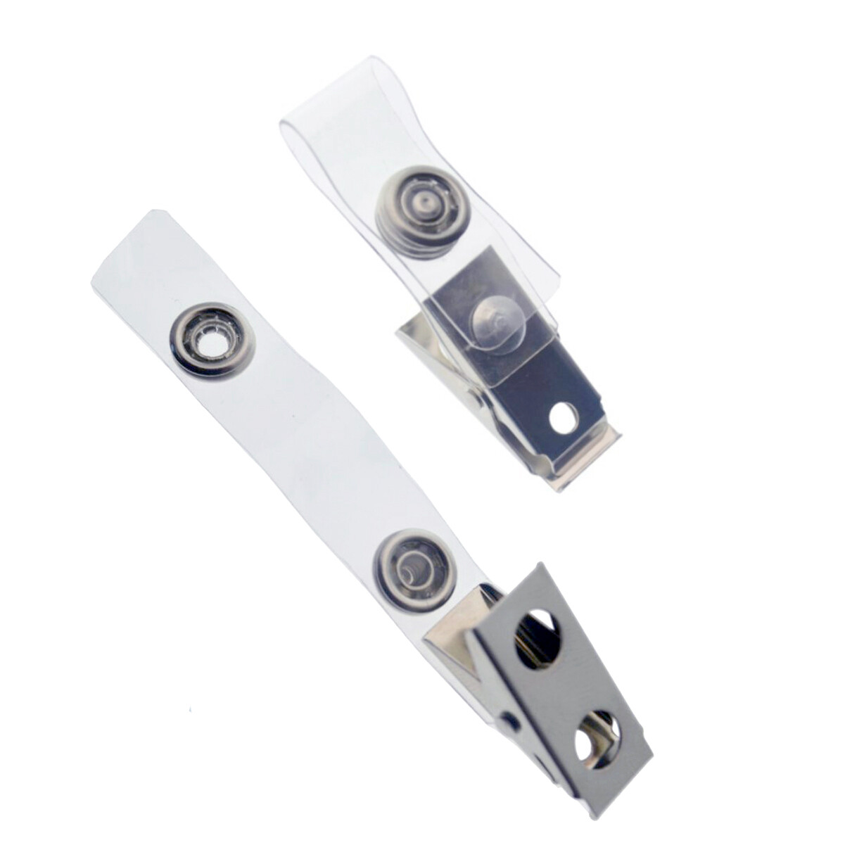 25 Pack- Premium Badge Clips with Vinyl Strap & Metal Bulldog by Specialist ID