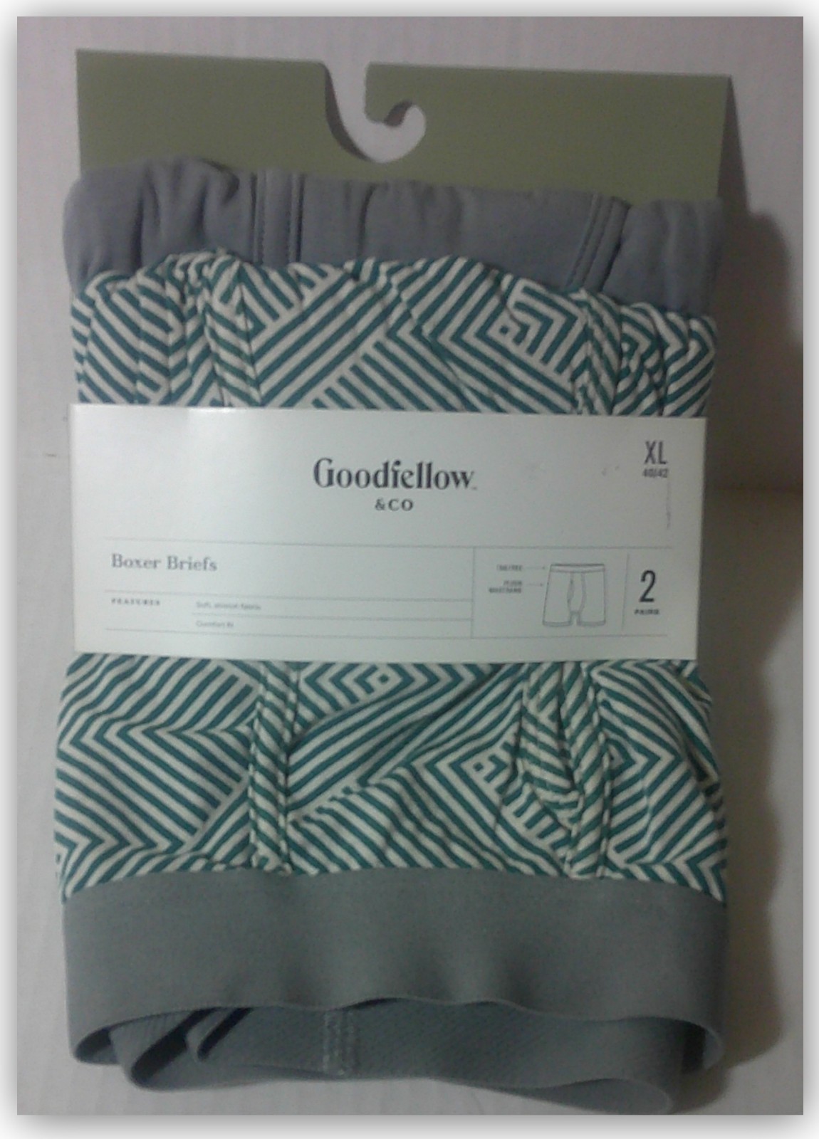 Goodfellow & Co BOXER BRIEFS 2pk SOFT STRETCH KNIT fabric Choice solids & prints