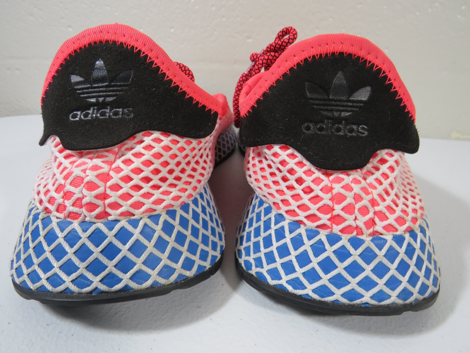 adidas Deerupt Runner Solar Red Bluebird Mesh Men’s Size 11.5 Sneakers CQ2624