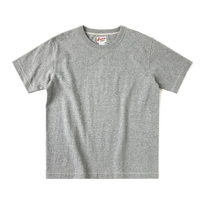 BRONSON Vintage Loopwheel Tubular Athletic T-Shirt Men Basic Tee 100% Cotton t