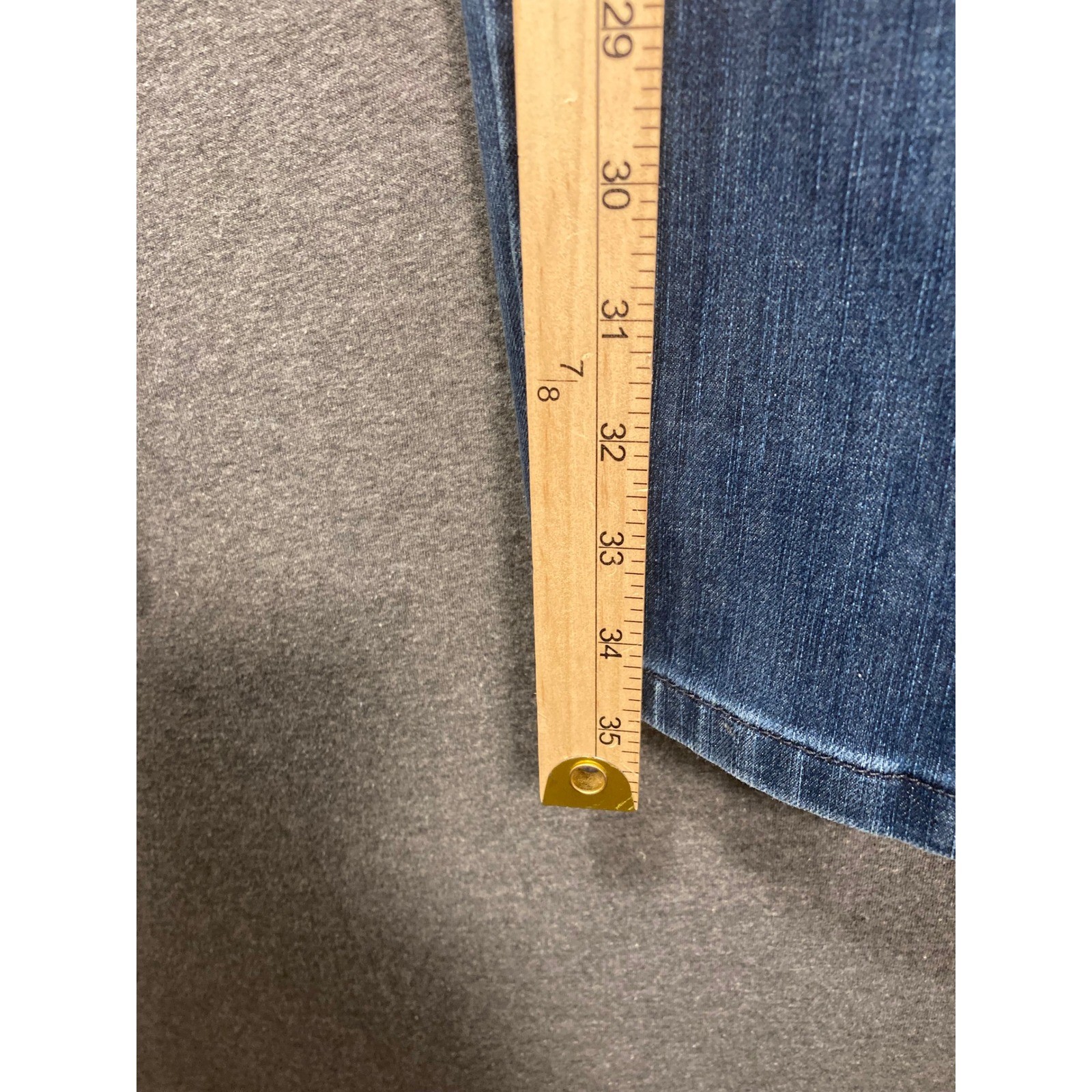 Soft Surroundings Blue Pull On Denim Leggings Jeggings Petite Medium 3AW42