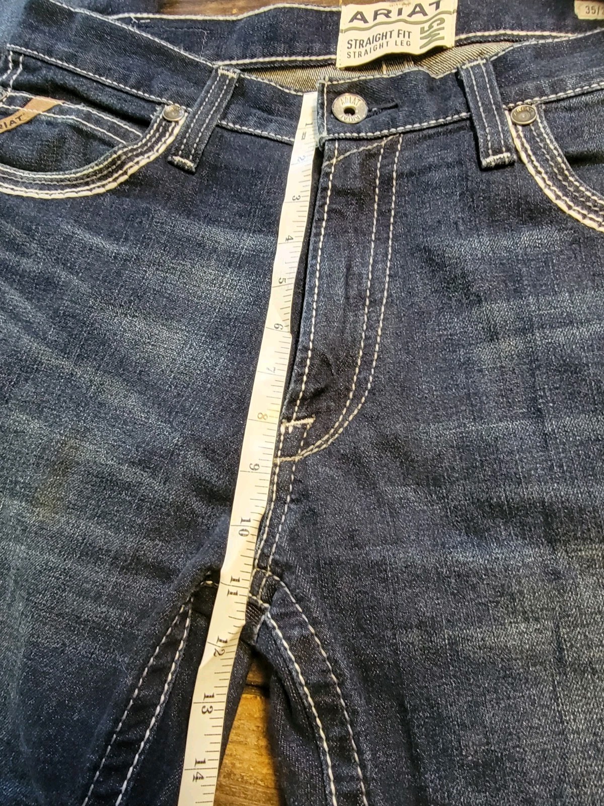 Ariat M5 Slim Straight Blue Jeans Men’s 35×34 Dark Washed Denim Like New