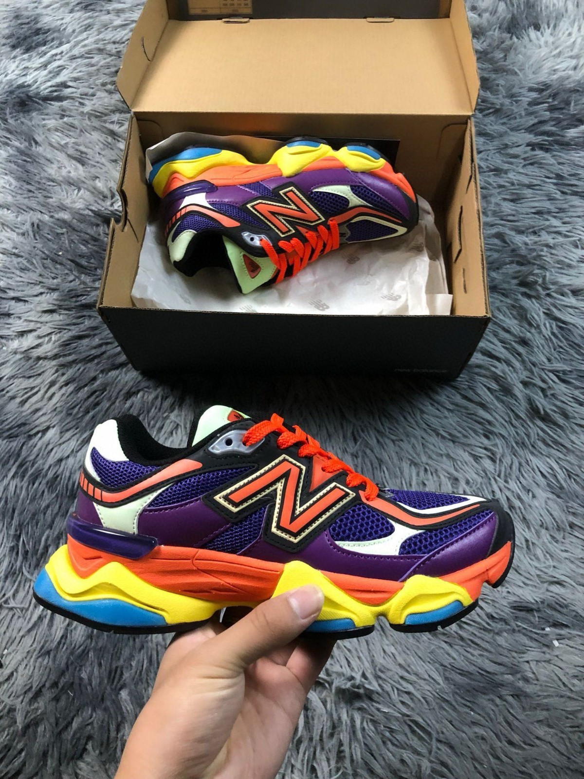 Size 6.5 – New Balance 9060 Triple Black Suede